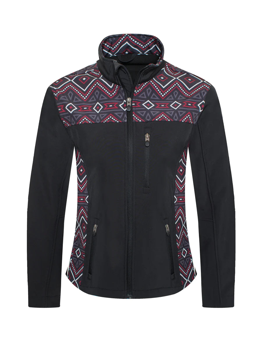 Rodeo Clothing Co. Women's Jacket - Black with Aztec Print