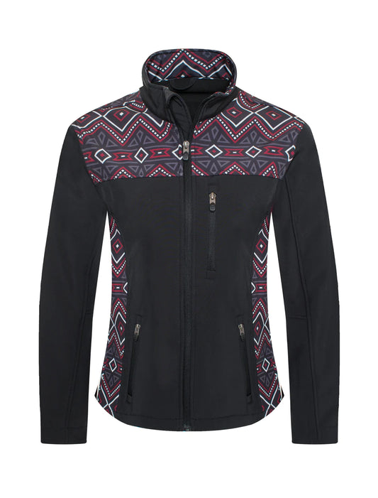 Rodeo Clothing Co. Women's Jacket - Black with Aztec Print