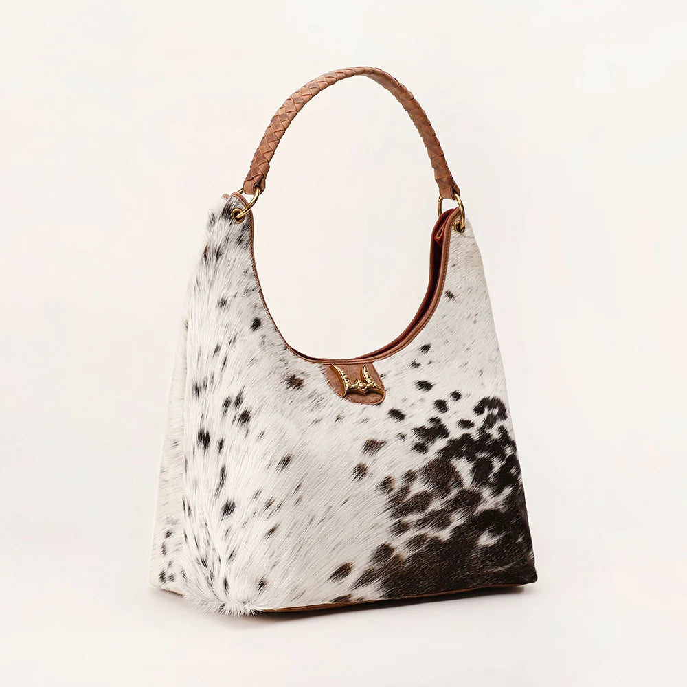 Myra Bag Loyal West Large Purse in Cowhide and Calfskin