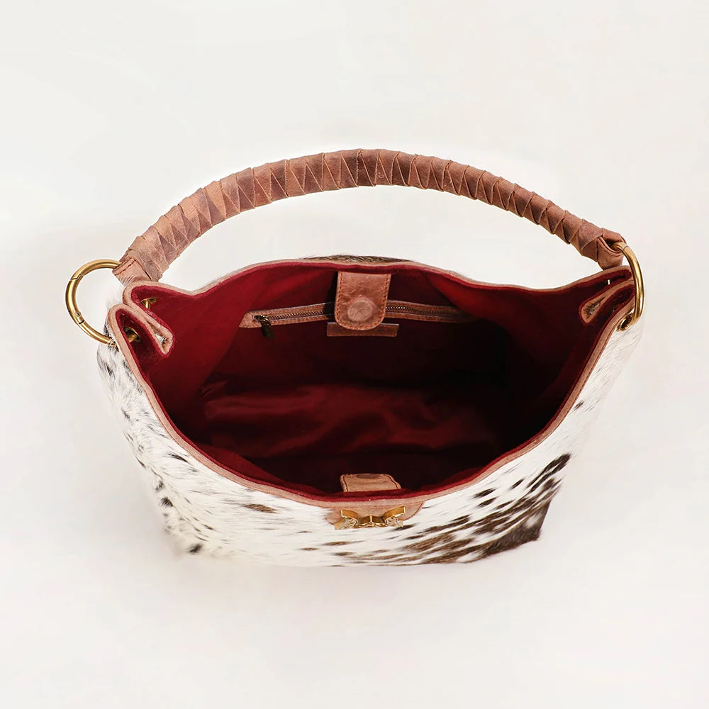 Myra Bag Loyal West Large Purse in Cowhide and Calfskin