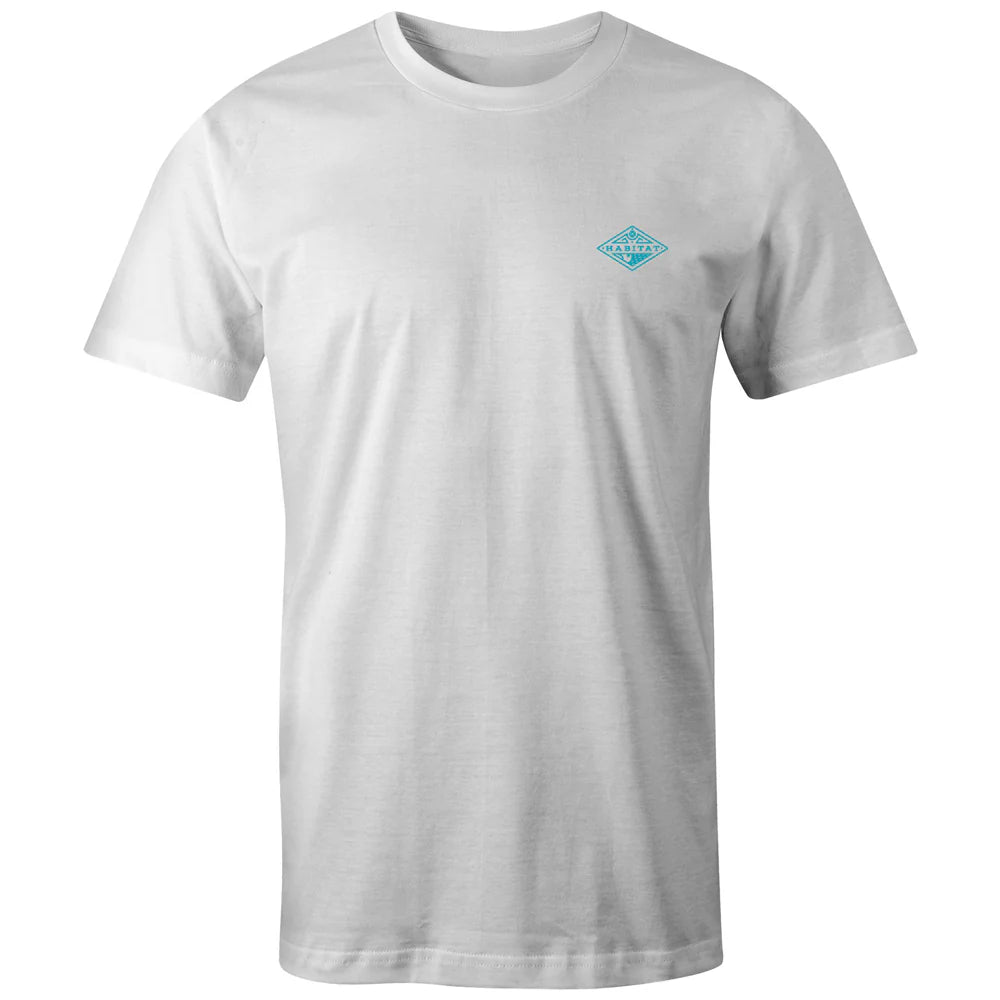 Hooey Men's "Lure" White with Lure Logo Habitat Spandex Blend shirt