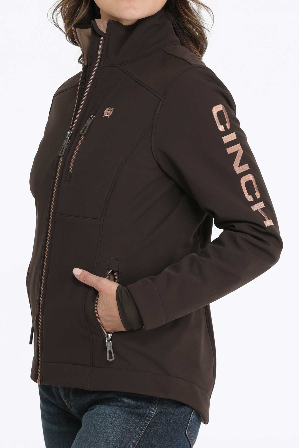 Cinch Women's Concealed Carry Brown Bonded Jacket