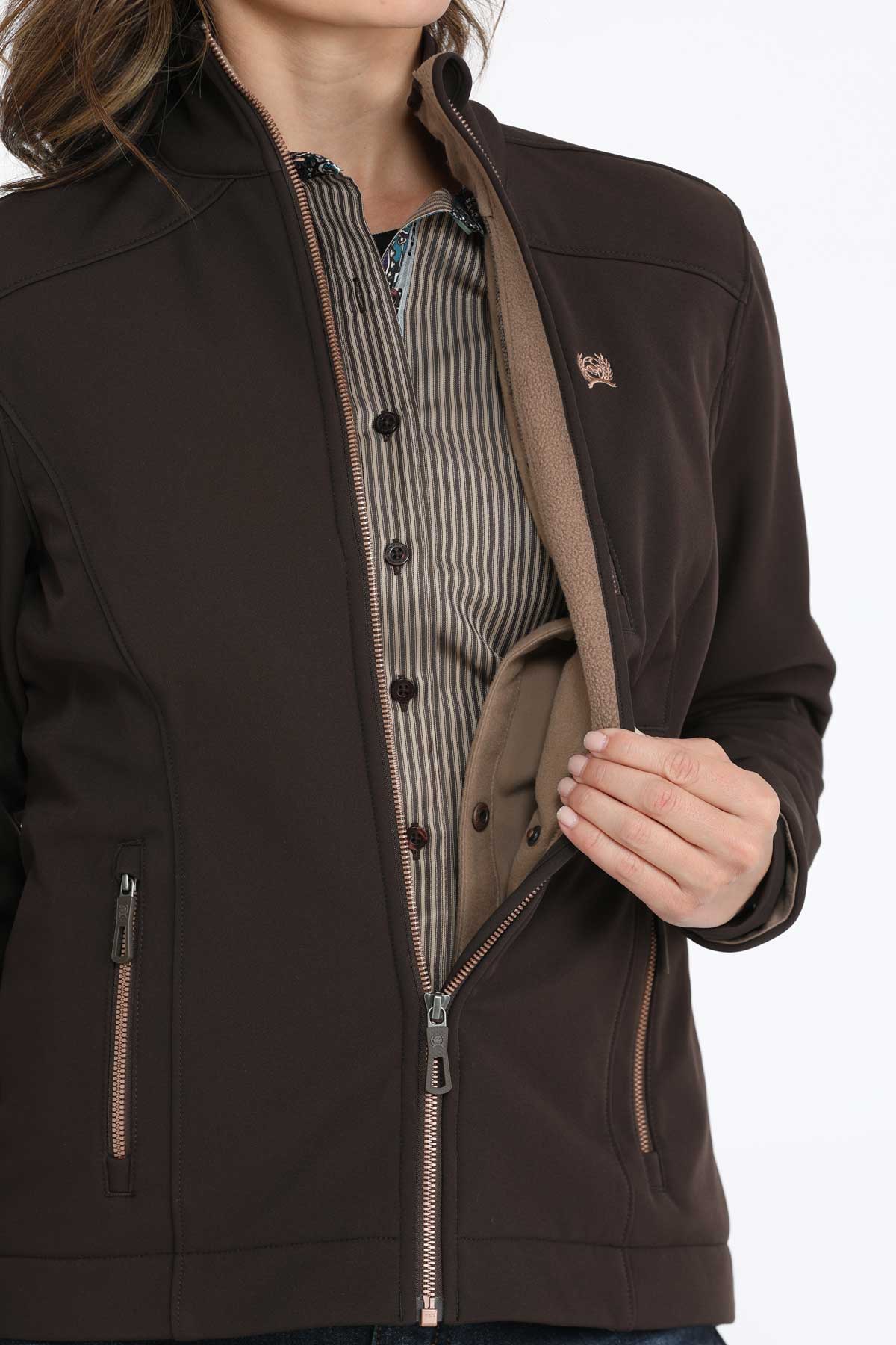 Cinch Women's Concealed Carry Brown Bonded Jacket