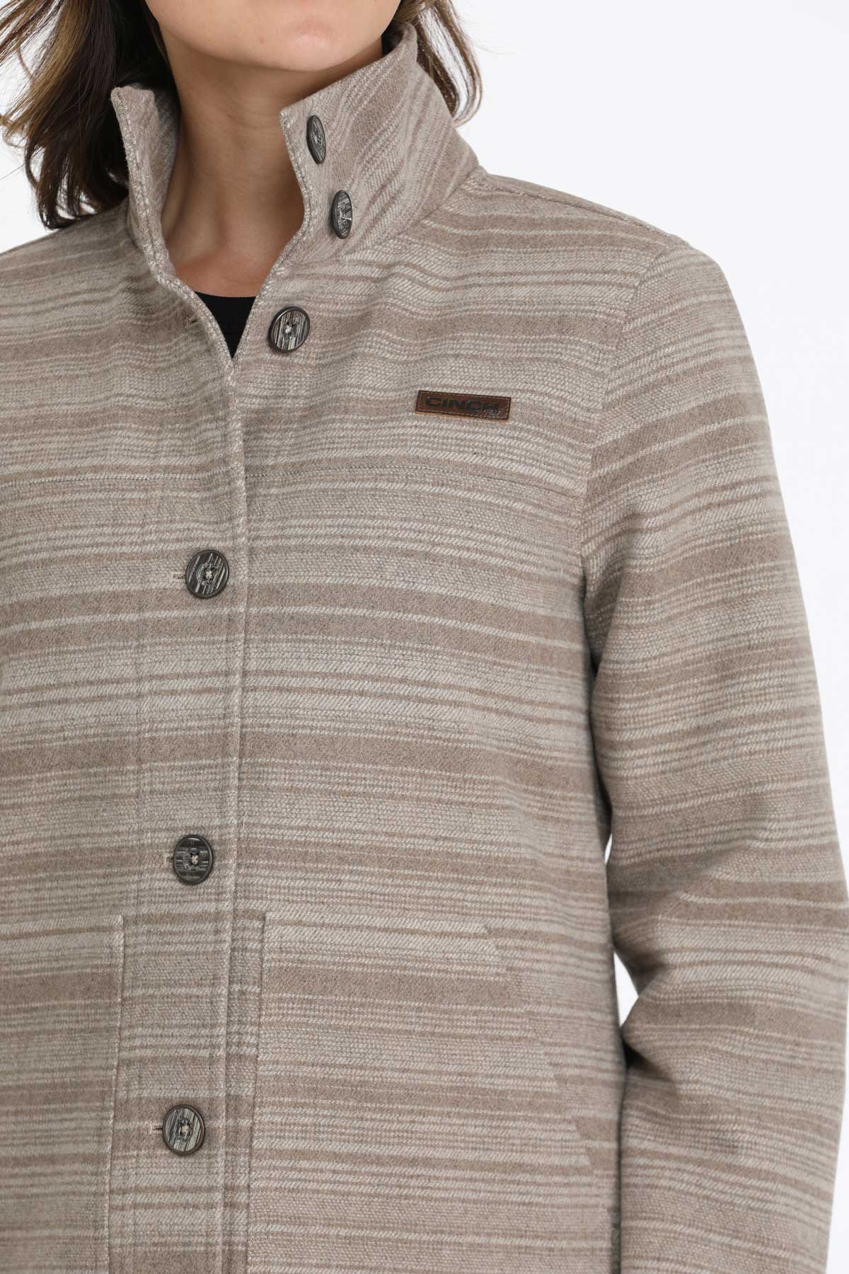 Cinch Women's Gray Wooly Coat