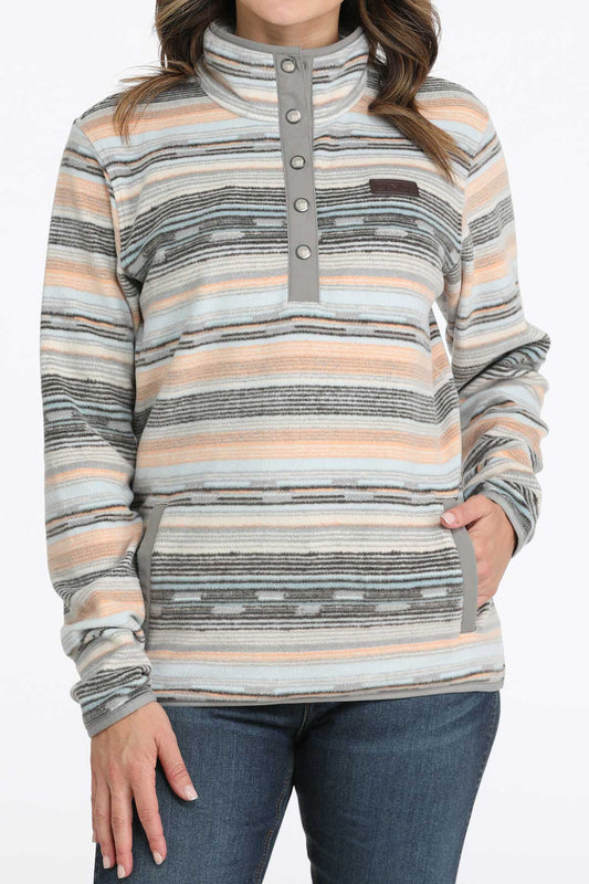 Cinch Women's  Multicolor Stripe Polar Fleece