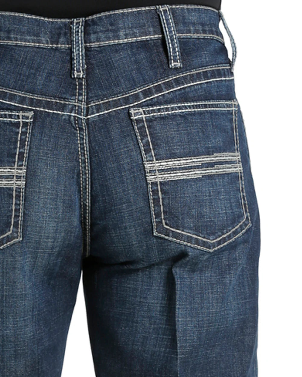 Cinch Men's White Label Performance Relaxed Straight Leg Dark Stone Jeans