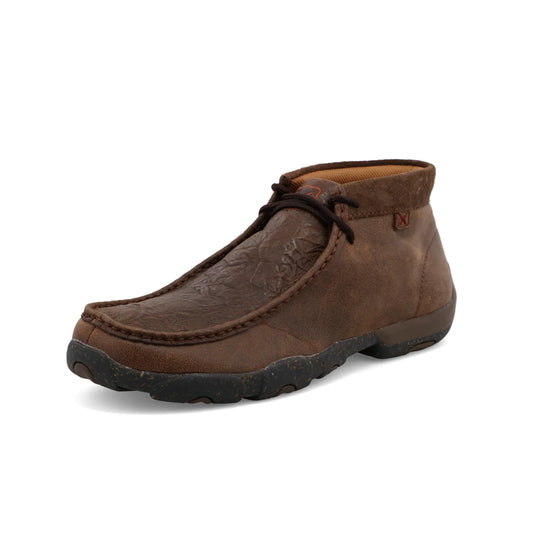 Twisted X Men's Shoes - Chukka Driving Moc Chocolate & Chocolate