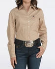 Cinch Women's Long Sleeve Gold Arena Fit Button-Down Western Shirt