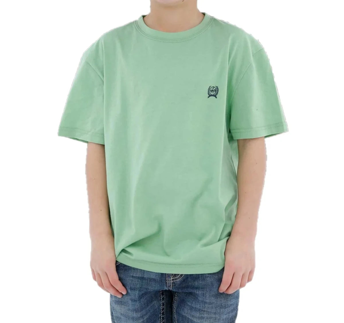 Cinch Children's Short Sleeve Green T-Shirt with Cinch Graphic on Back