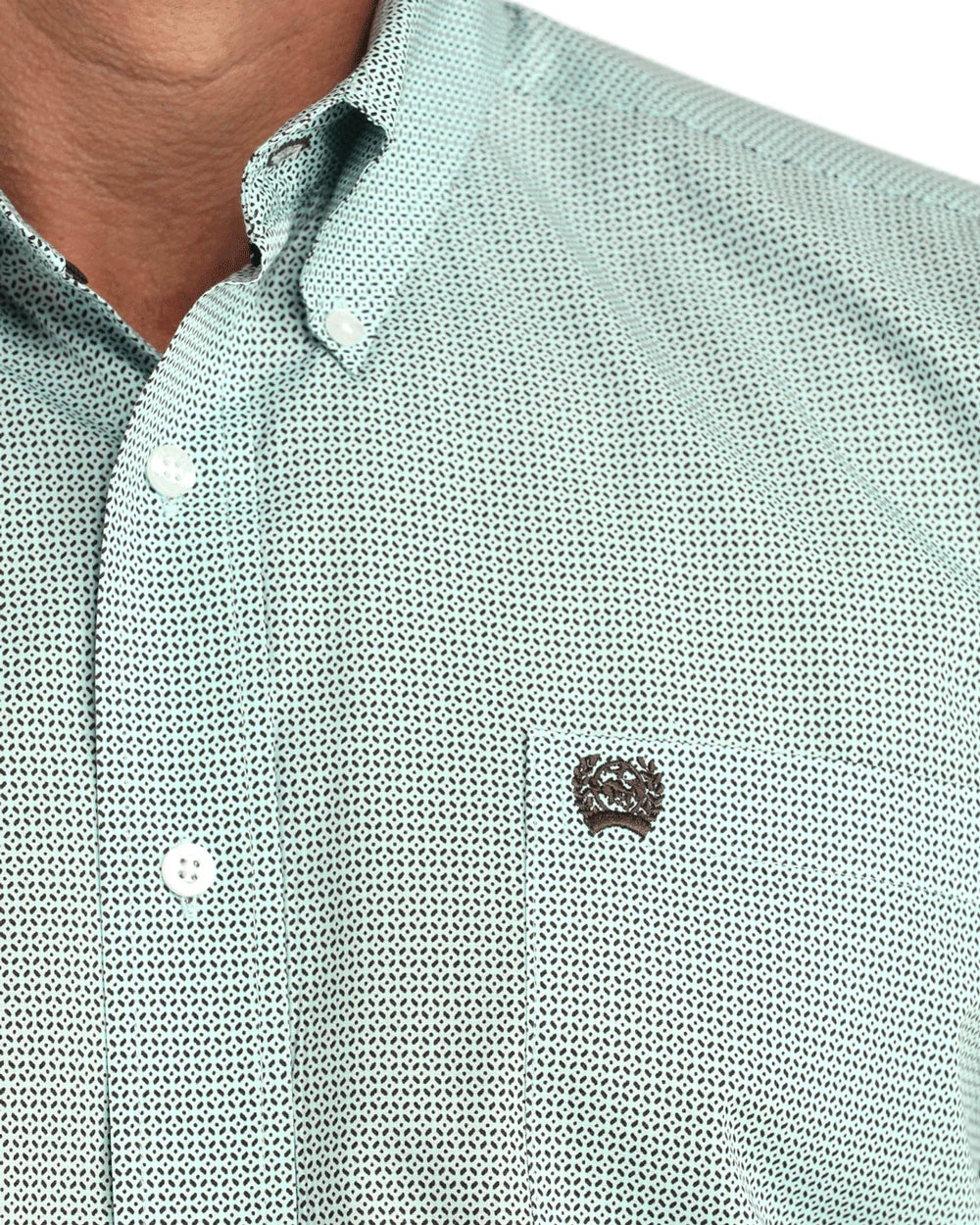 Cinch Men's Long Sleeve Blue Classic Fit Button-Down Western Shirt