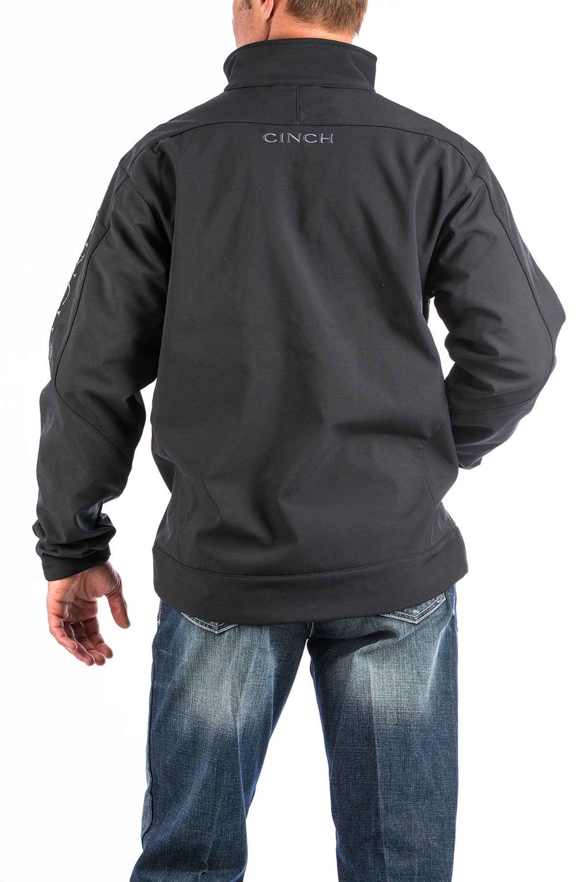 Cinch Men's Black Solid Bonded Jacket