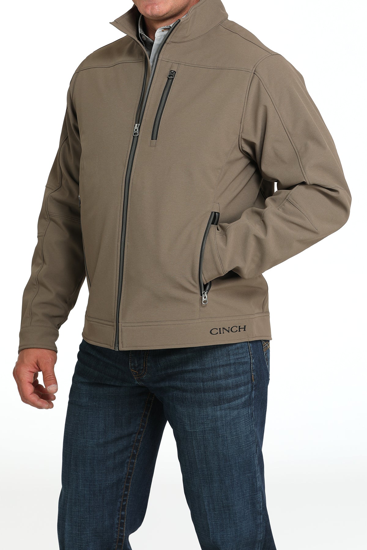 Cinch Men's Concealed Carry Brown Bonded Jacket