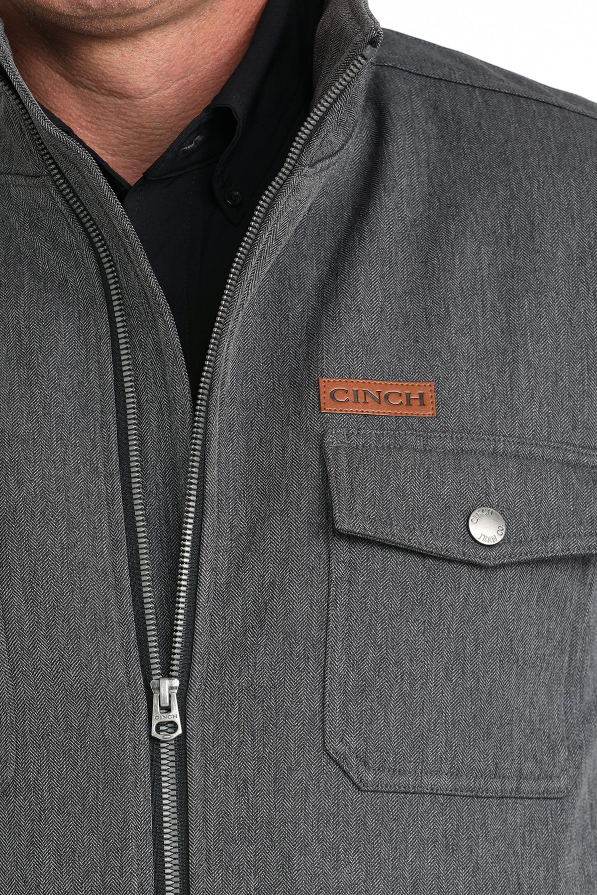 Cinch Men's Concealed Carry Bonded Charcoal Jacket