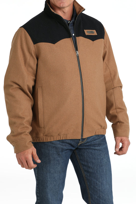 Cinch Men's Jacket - Brown Wooly Jacket with Concealed Carry Pocket