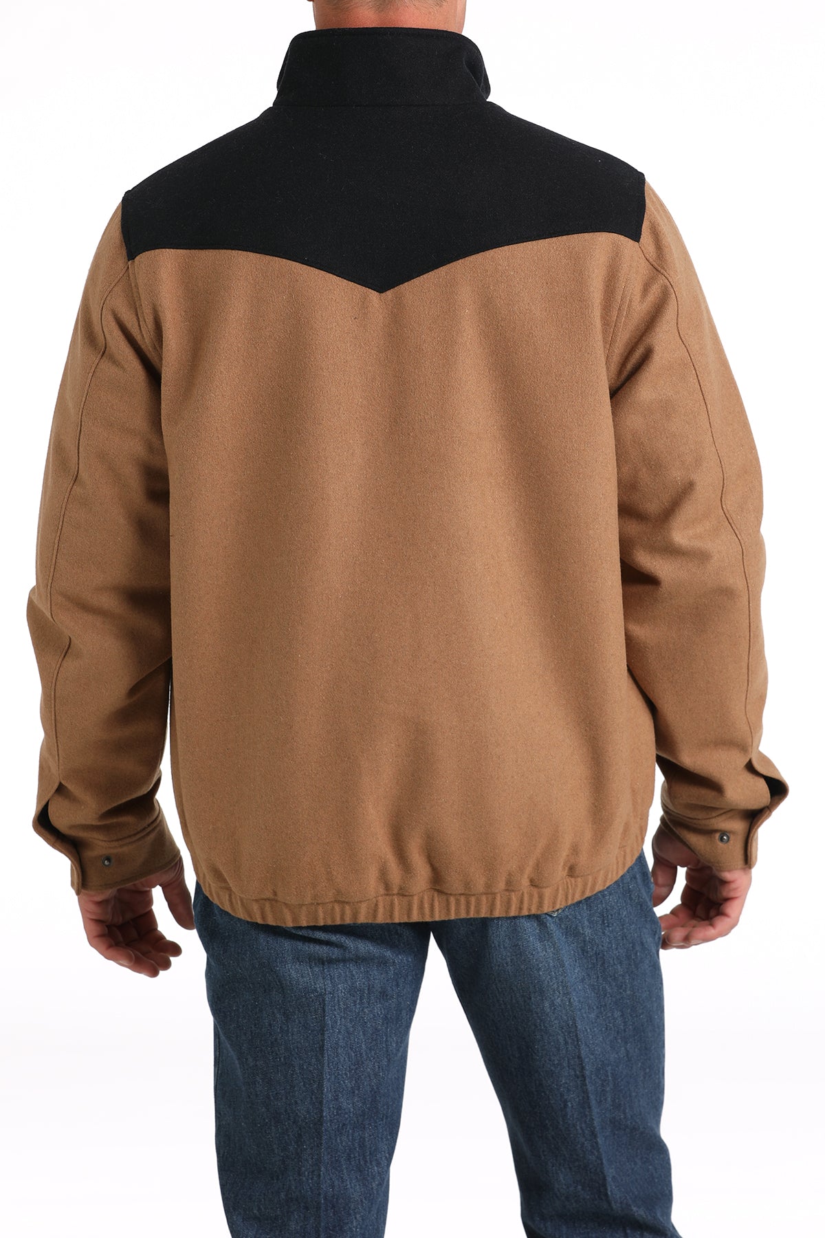 Cinch Men's Jacket - Brown Wooly Jacket with Concealed Carry Pocket