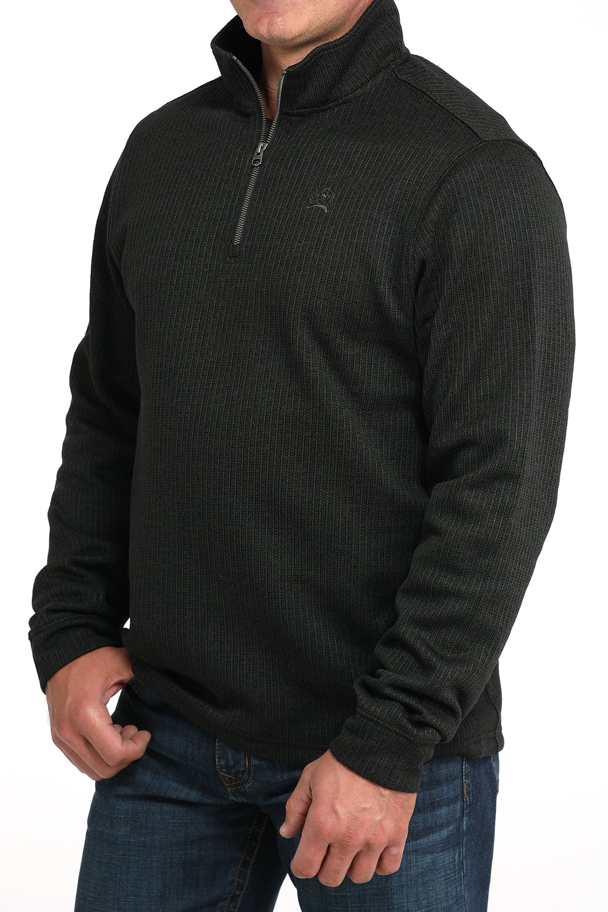 Cinch Men's Black 1/4 Zipper Pullover