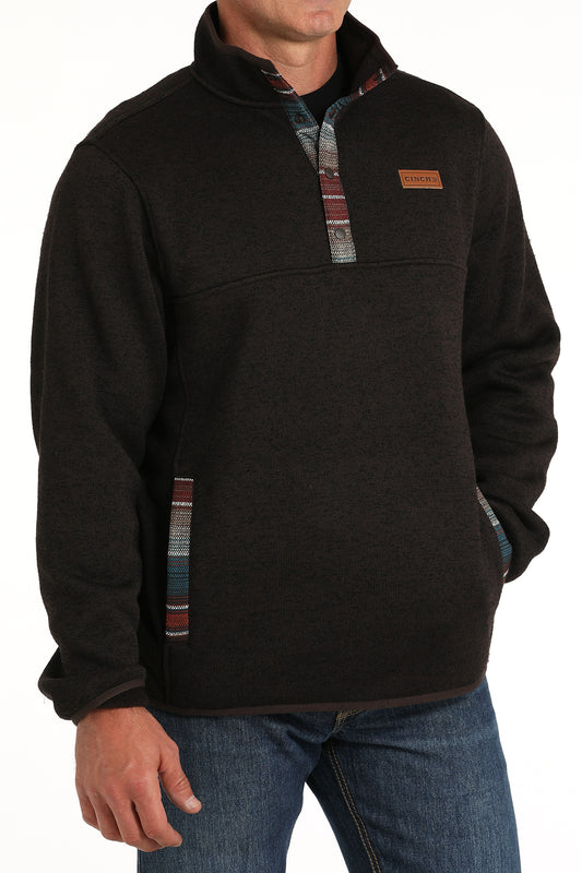 Cinch Men's Brown Pullover Sweater