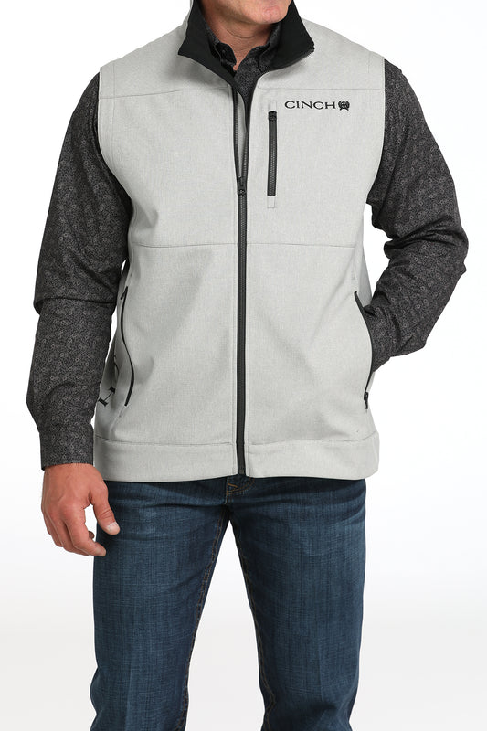 Cinch Men's Gray Bonded Vest with Storm Defense Technology