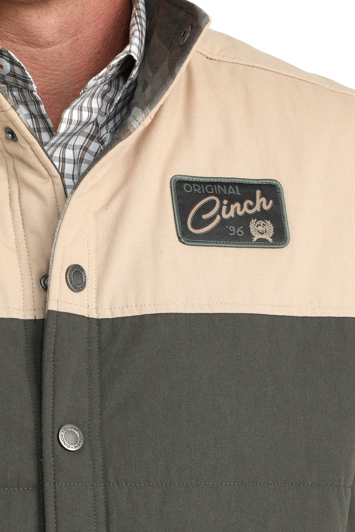 Cinch Men's Olive Reversable Water Resistant Vest