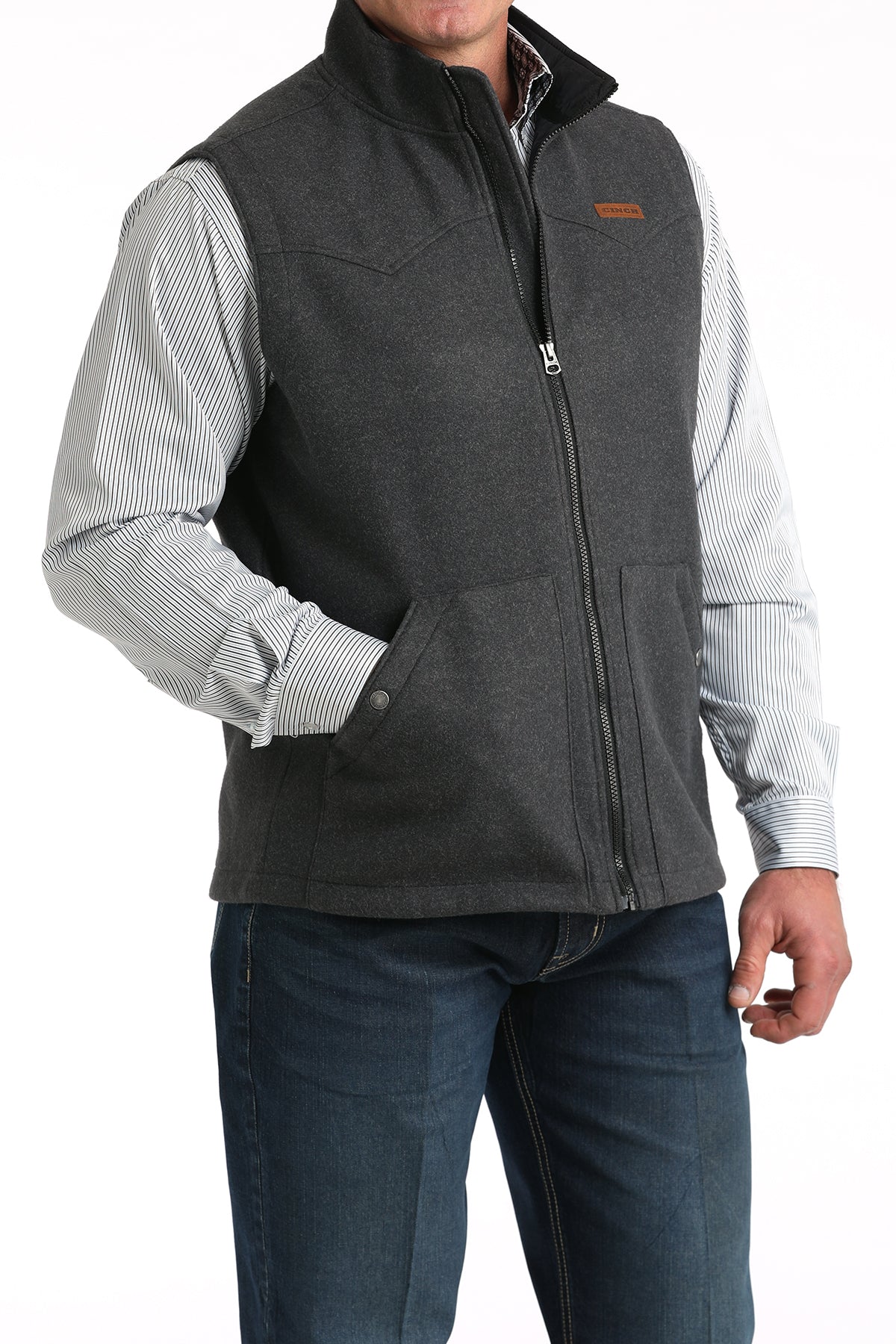 Cinch Men's Charcoal Vest