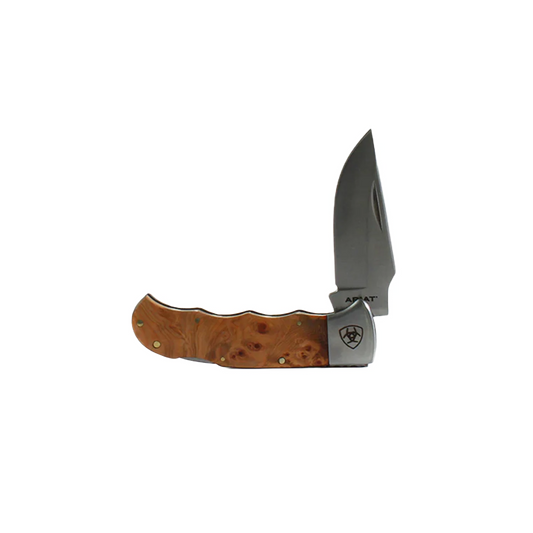 Ariat Smooth Brown Folding Knife