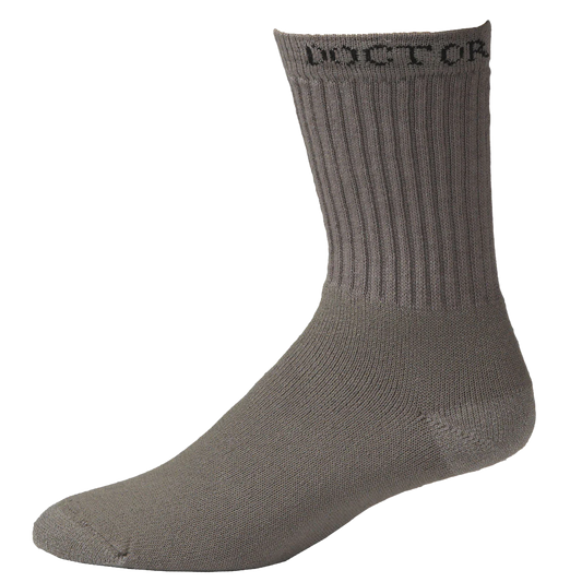 Boot Doctor Men's Super Crew Grey 3 Pack Boot Socks