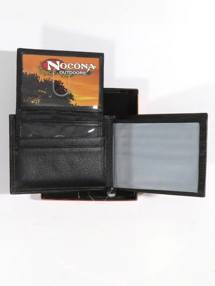 Nocona 12 Gauge Outdoor Bi-Fold Leather Wallet Brown