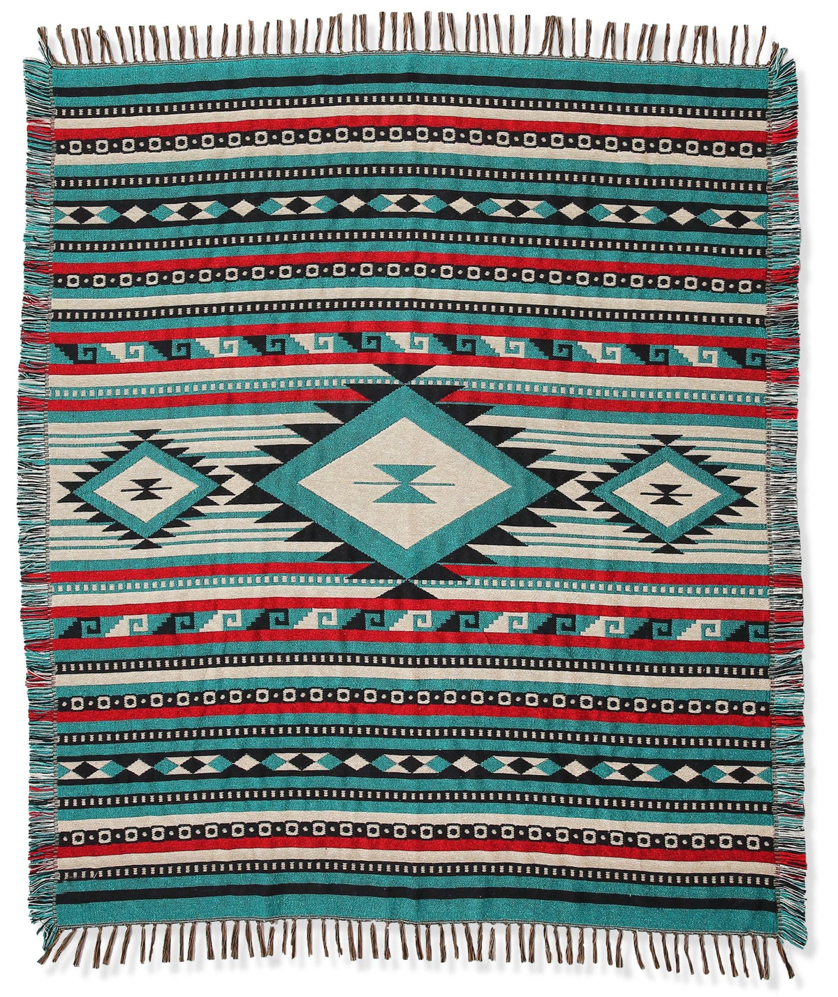 El Paso Saddleblanket Cotton Accent Throw 50"x 60"