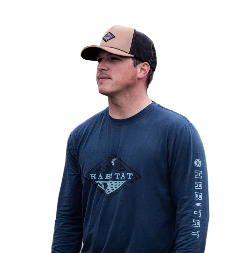 Hooey Men's "The Captain" Navy Long Sleeve T-Shirt