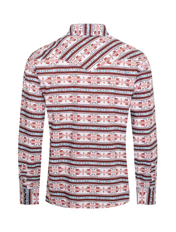 Rodeo Clothing Men's Long Sleeve Shirt - Southwest Print