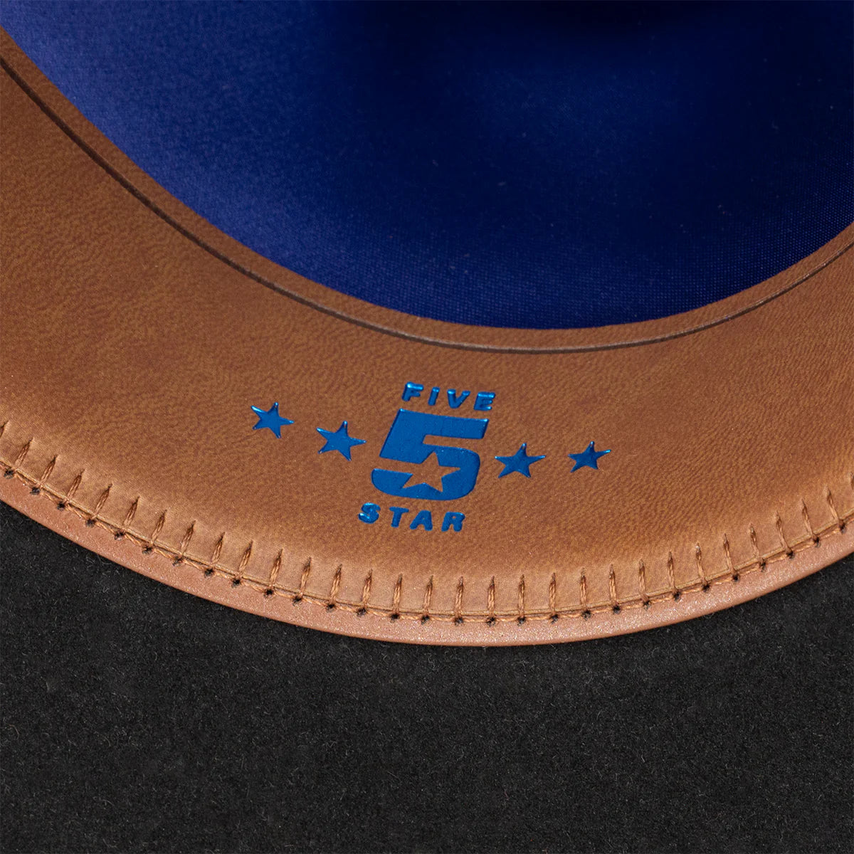 Resistol Felt Black Five Star Cowboy Hat