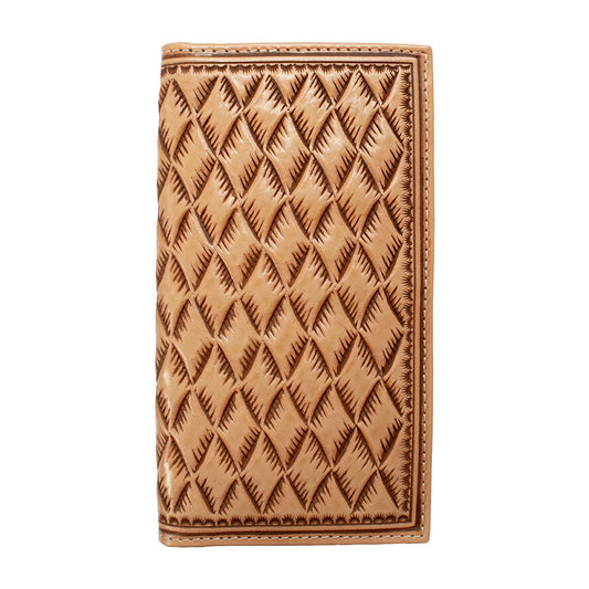 Nocona Western Wallet Men's Rodeo Basket Weave Natural Wallet