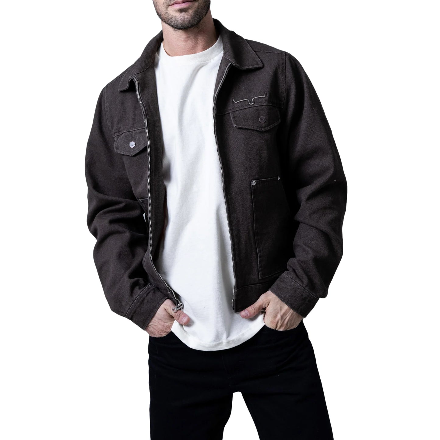 Kimes Ranch Men's Logan Canvas Zip Jacket