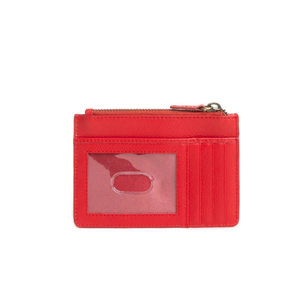 Myra Bag Bloom on the Range Credit Card Wallet in Scarlet