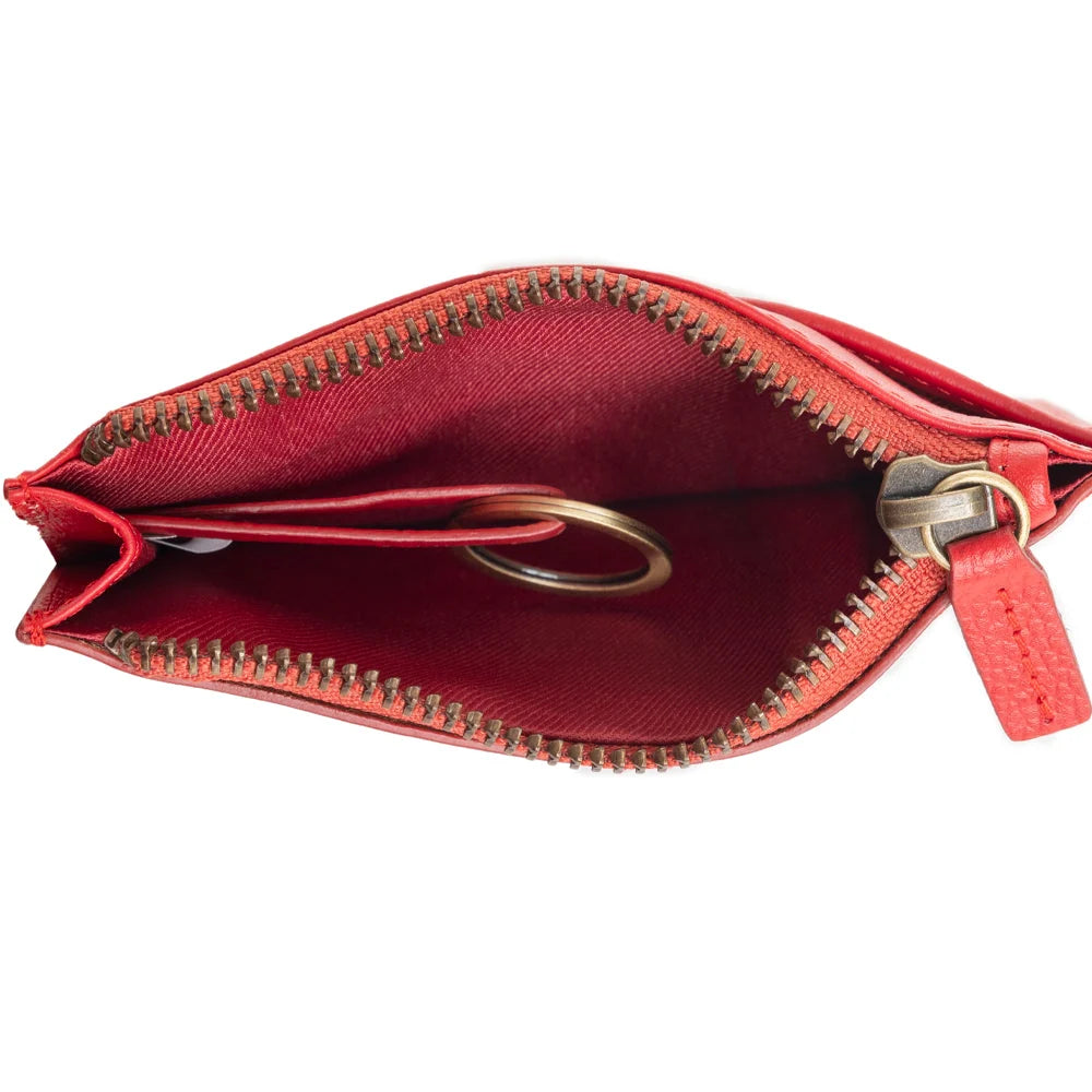 Myra Bag Bloom on the Range Credit Card Wallet in Scarlet