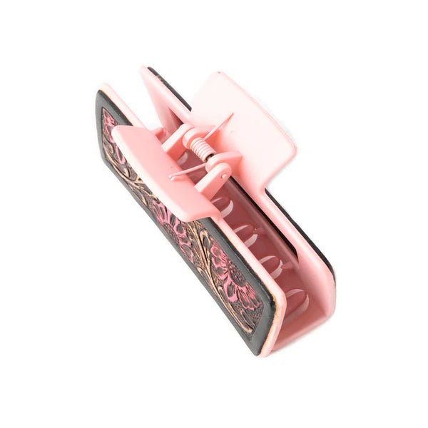 Myra Bags High Vista Hair Comb Clip In Pink and Brown