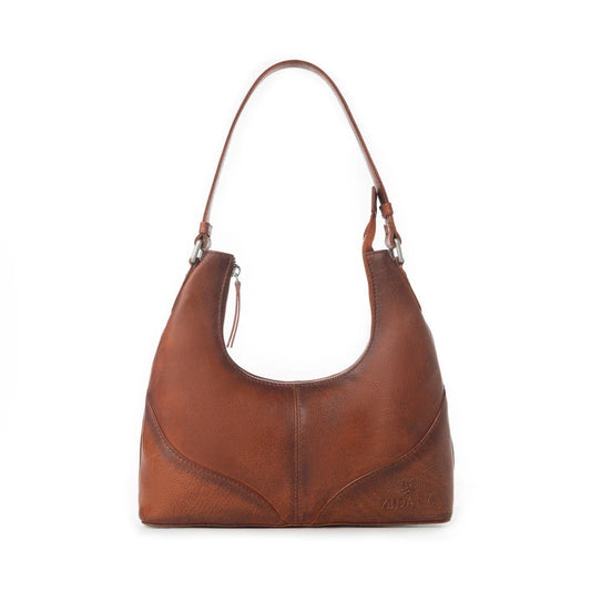 Myra Bag Myra Zidana Winchester Loop Veg Tanned Leather Shoulder Bag in Maple Glaze