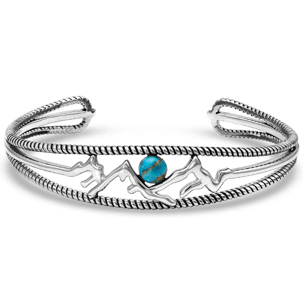 Montana Silversmith Pursue the Wild Another Mountain Turquoise Cuff Bracelet