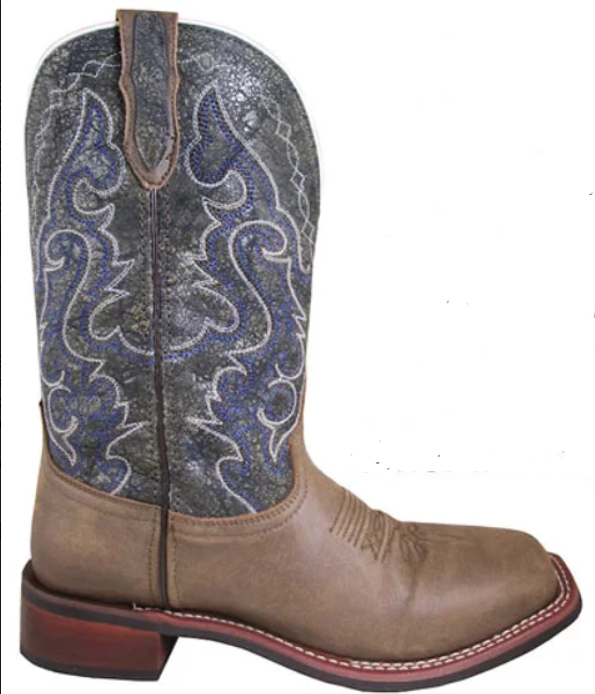 Smoky Mountain Men's Boots - Odessa Brown Distressed & Vintage Charcoal