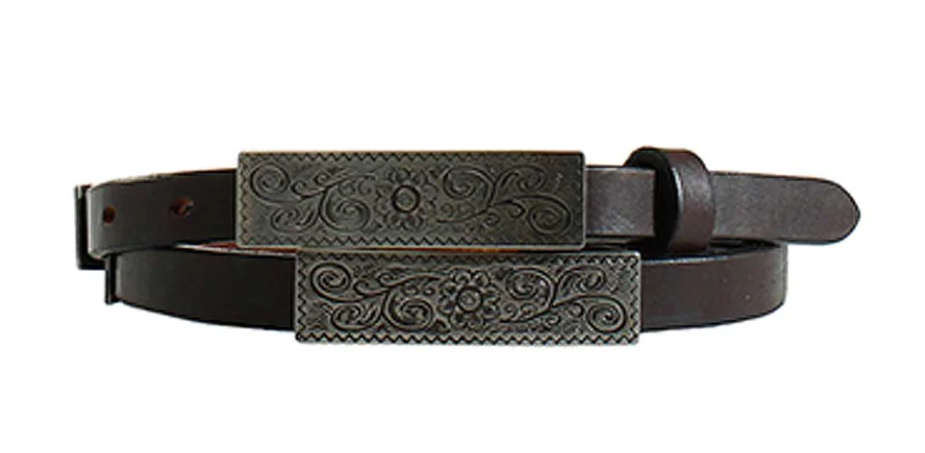 Angel Ranch Floral Concho Narrow Belt