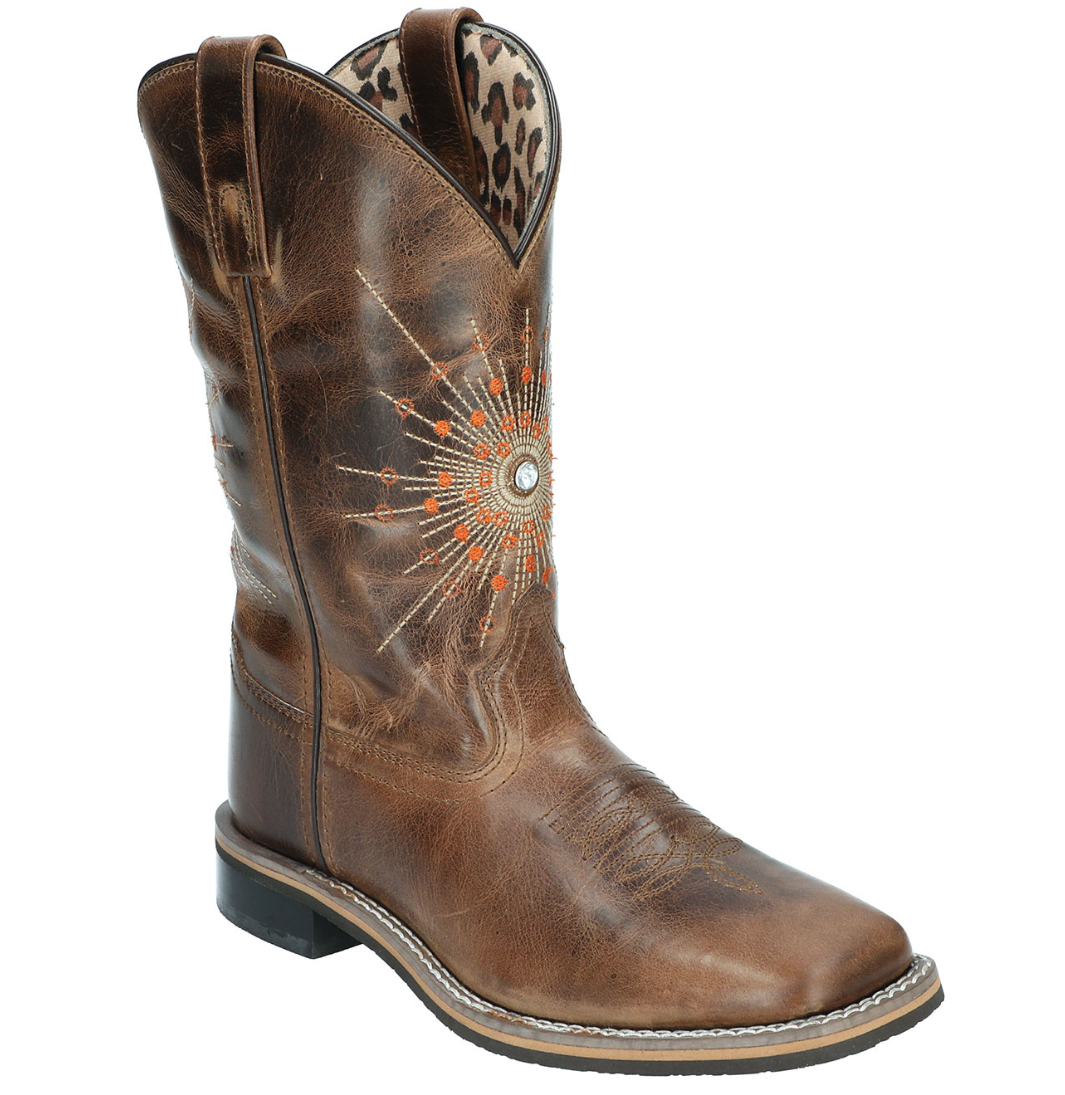 Smoky Mountain Boots Women's Sunburst Western Boots - Brown