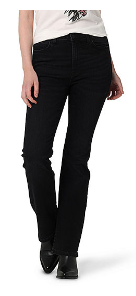 Wrangler Women's Classic Fit Cowboy Cut Black Jeans