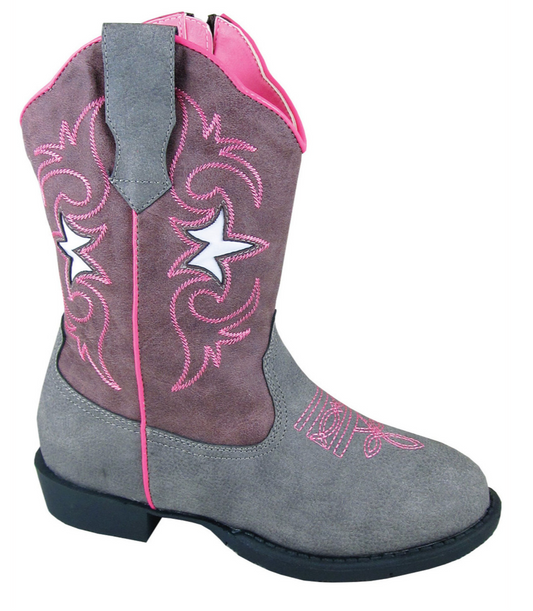 Smoky Mountain Toddler Girls' Austin Lights Western Boots - Round Toe