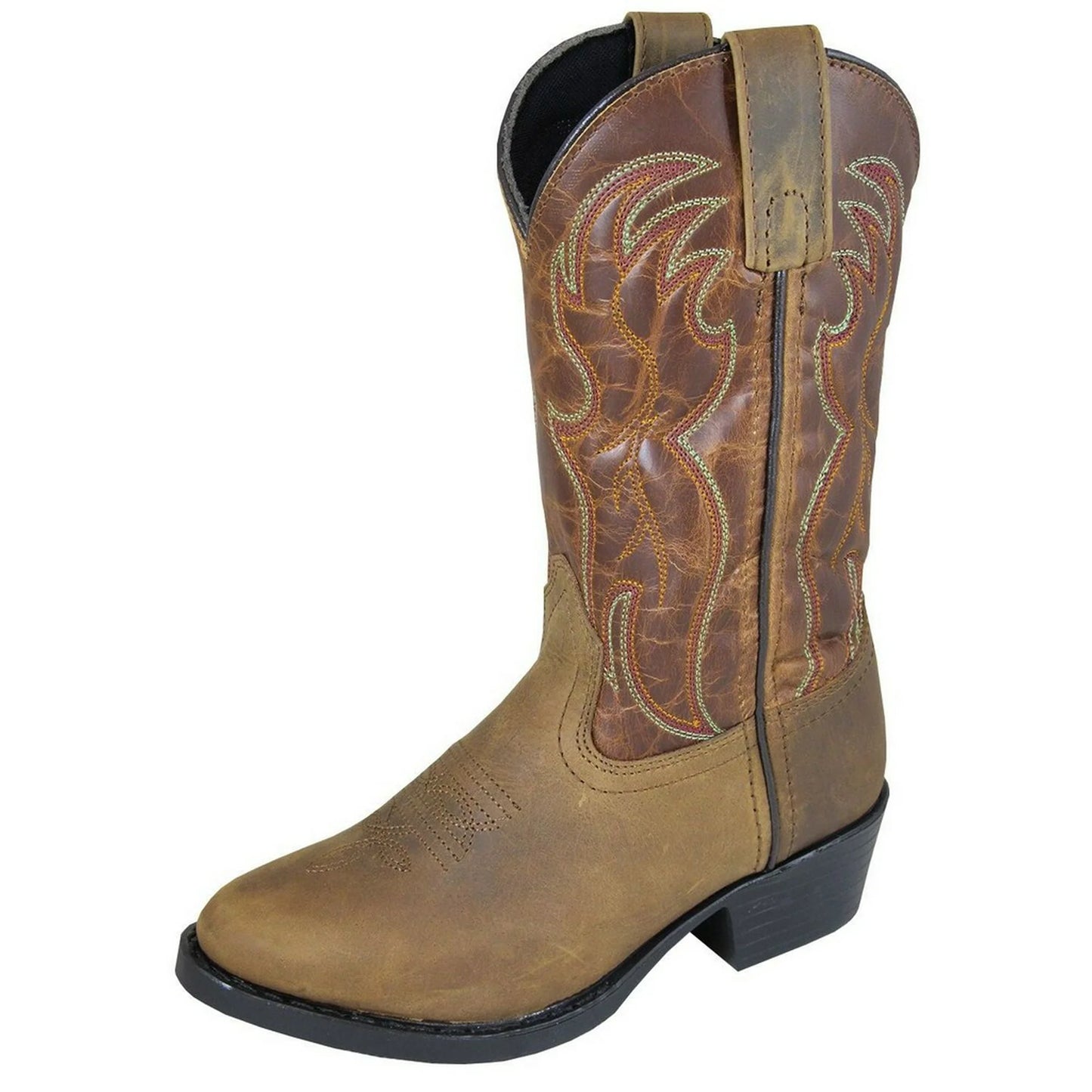 Smoky Mountain Children's Tonto Leather Brown Crackle Boots