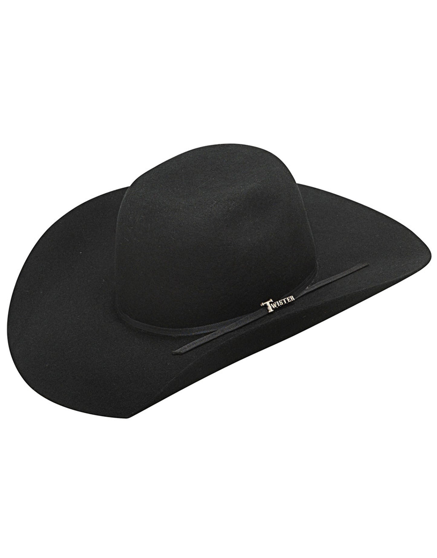 Twister Kid's Felt Cowboy Hat - Black Bullrider Crown