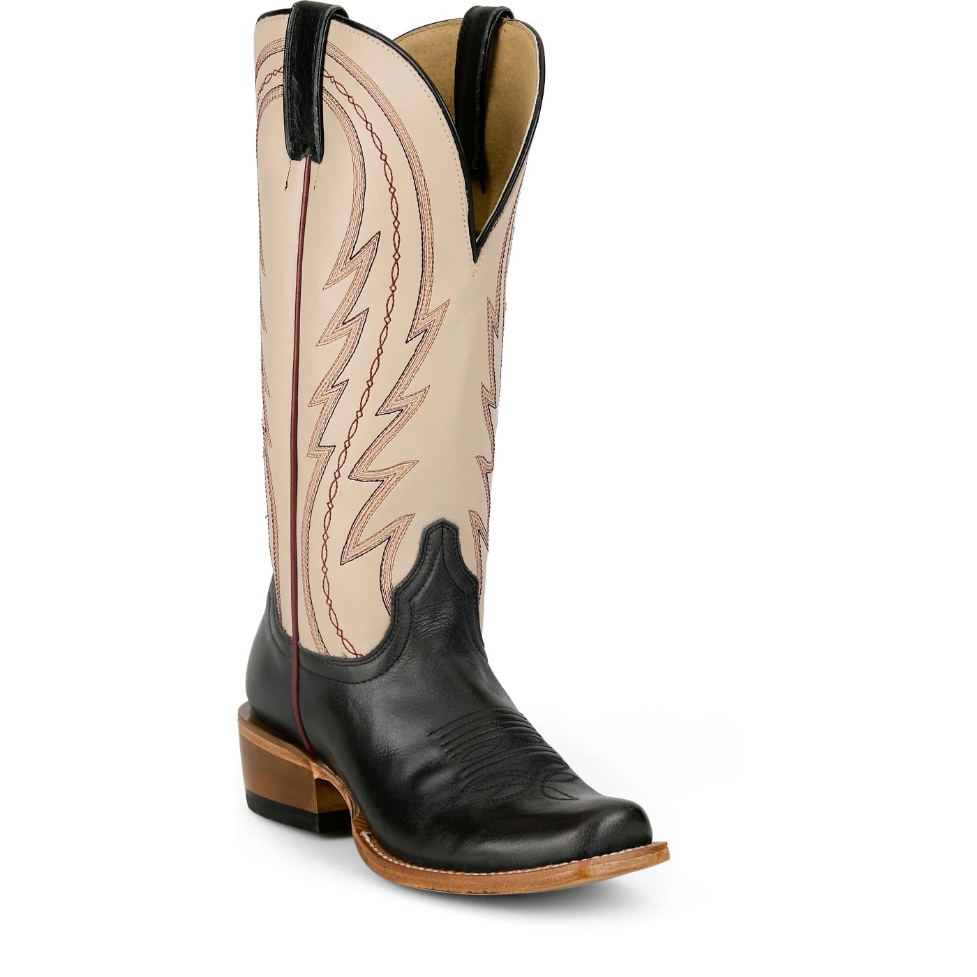 Tony Lama Women's Hallie 13" Western Midnight Cream Boot