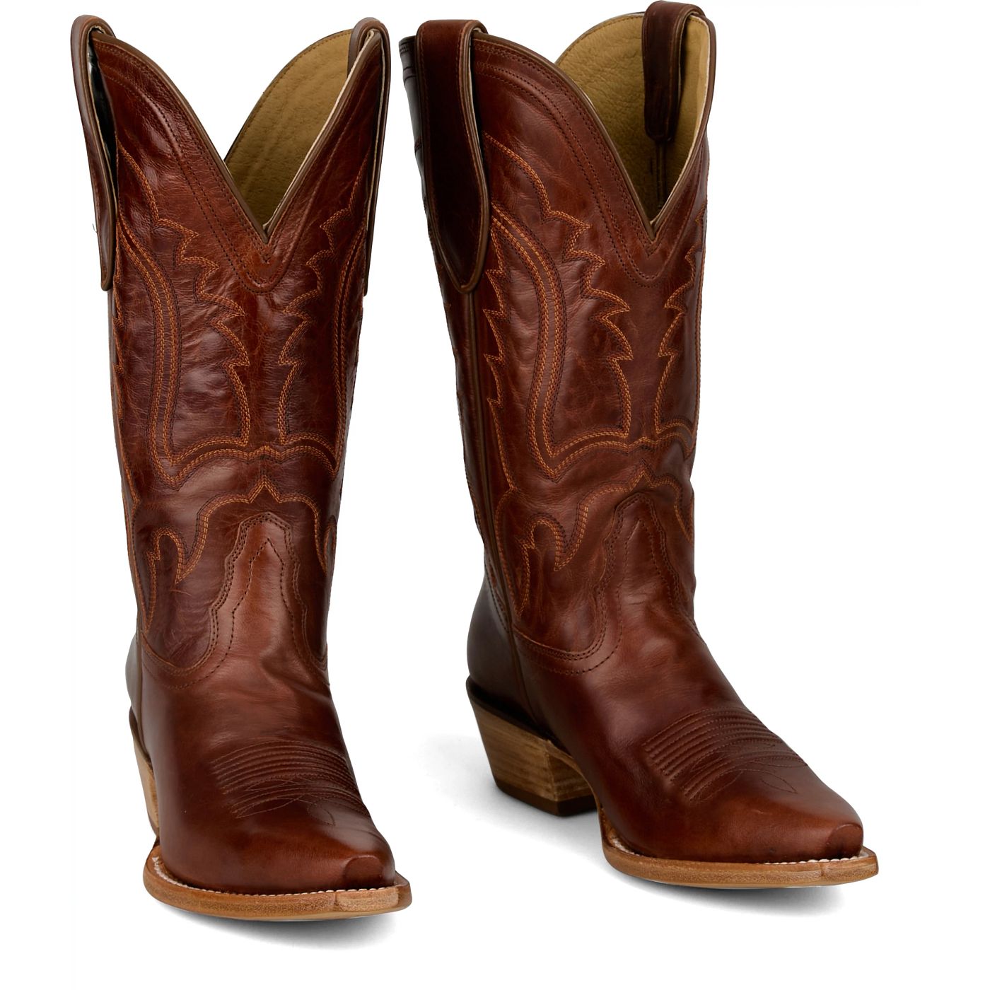 Tony Lama Women's Val 12" Derby Ginger Goat Boot