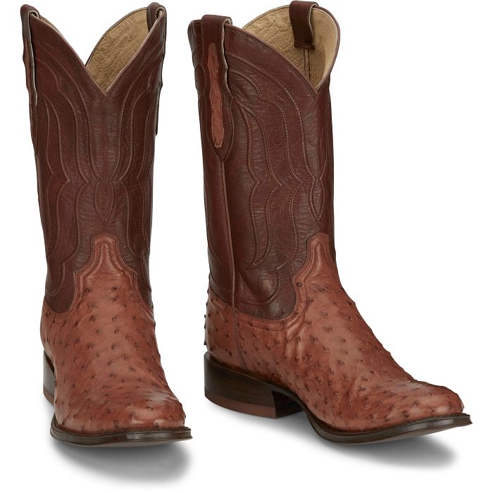 Tony Lama Men's Canonero 12" Full Quill Ostrich Boot