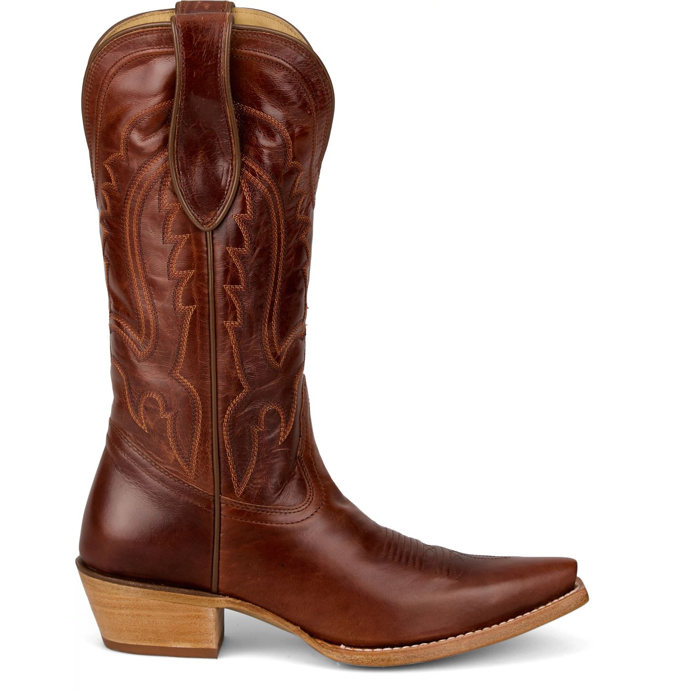 Tony Lama Women's Val 12" Derby Ginger Goat Boot