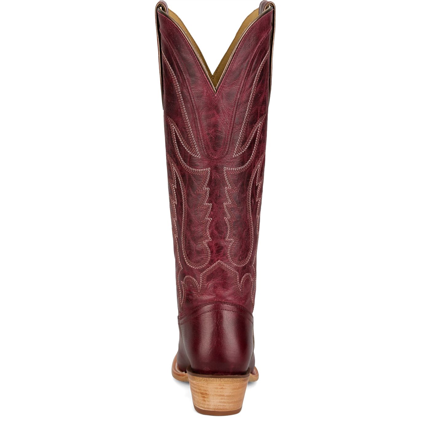 Tony Lama Women's Jess 15" Western Wine Goat Boot